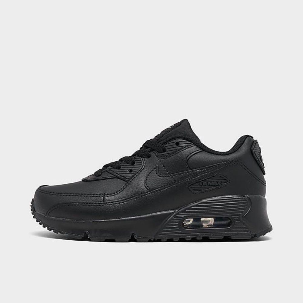 NIKE Air Max 90 Sneakers Shoes Triple Black Little Kids Size US 10.5C